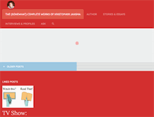 Tablet Screenshot of kristopherjansma.com